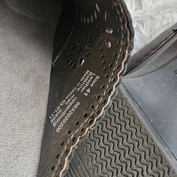 Dansko Black Women's Skylar Floral Laser Cutout Clogs Mules Size 41 - Picture 5 of 5